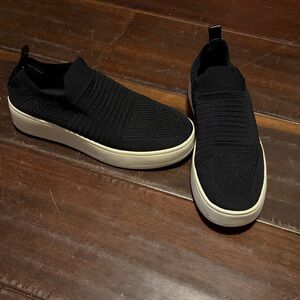 Steve Madden Black Knit Slip-On Sneakers